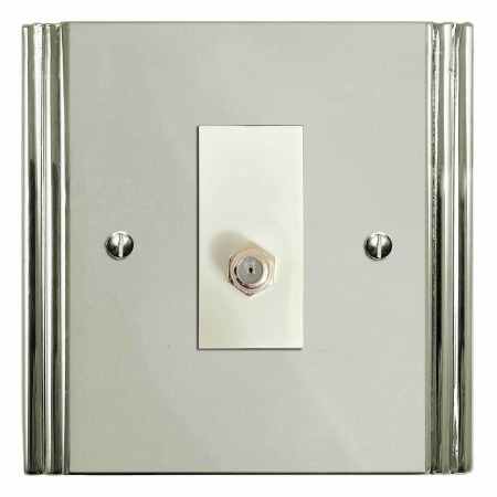 Plaza Satellite Socket Polished Nickel