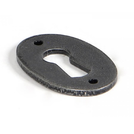 From The Anvil Oval Escutcheon Pewter Patina