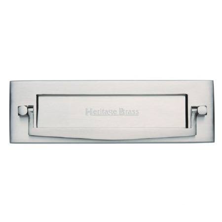 Heritage Postal Knocker V830 Satin Chrome