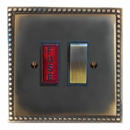 Regency Switched Fused Spur Illuminated Dark Antique Relief