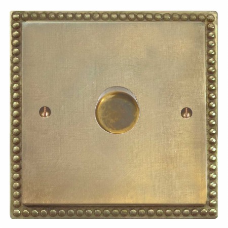 Regency Dimmer Switch 1 Gang Antique Satin Brass