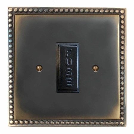 Regency Fused Spur Connection Unit 13 Amp Dark Antique Relief