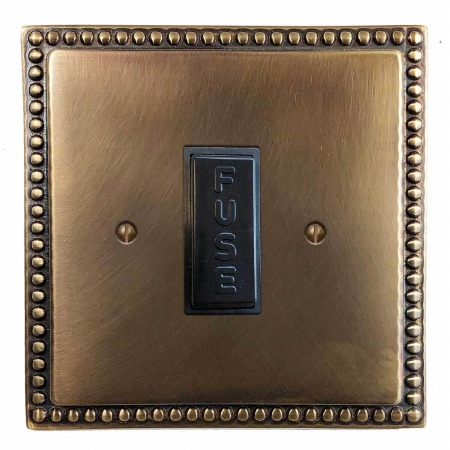 Regency Fused Spur Connection Unit 13 Amp Hand Aged Brass