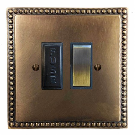Regency Switched Fused Spur Hand Aged Brass