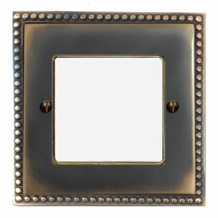 Regency Plate for Modular Electrical Components 50x50mm Dark Antique Relief