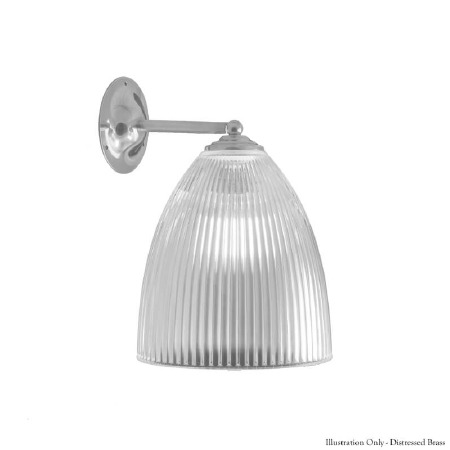 Prismatic Wall Light 343 - Distressed Brass