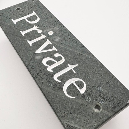 Cumbrian Slate Sign Private