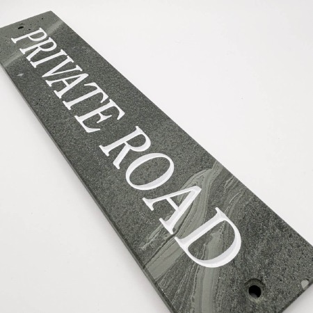 Cumbrian Slate Sign PRIVATE ROAD