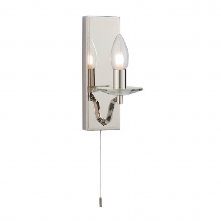 Puddletown Bathroom Wall Light Polished Nickel