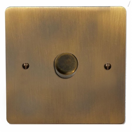 Victorian Dimmer Switch 1 Gang Antique Brass Lacquered - Broughtons ...