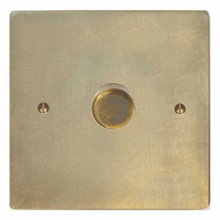 Victorian Dimmer Switch 1 Gang Antique Satin Brass
