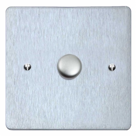 Victorian Dimmer Switch 1 Gang Satin Chrome