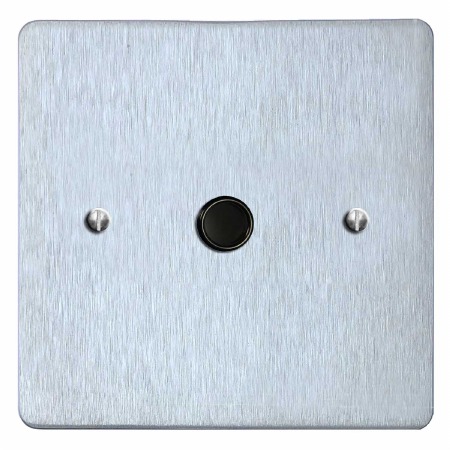 Victorian Flex Outlet Satin Chrome & Black Trim - Broughtons Lighting ...