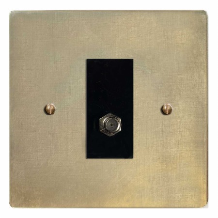 Victorian Satellite Socket Antique Satin Brass