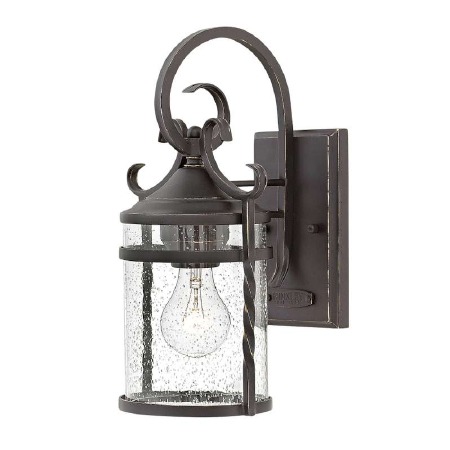 Hinkley Casa Single Wall Lantern Olde Black