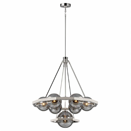 Quintiesse Harper 7 Light Chandelier Polished Nickel