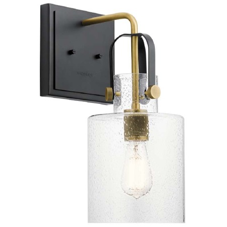 Quintiesse Kitner Wall Light Natural Brass