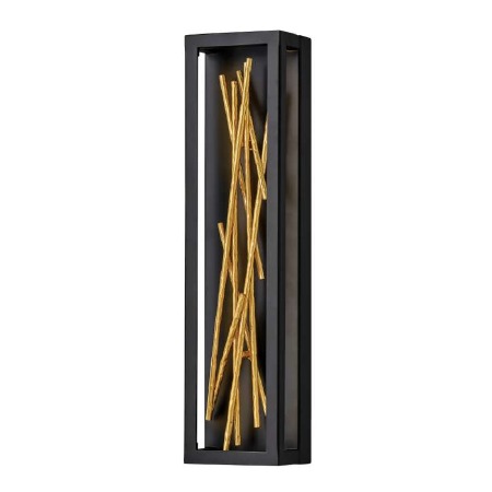 Quintiesse Styx LED Wall Light Black & Gold