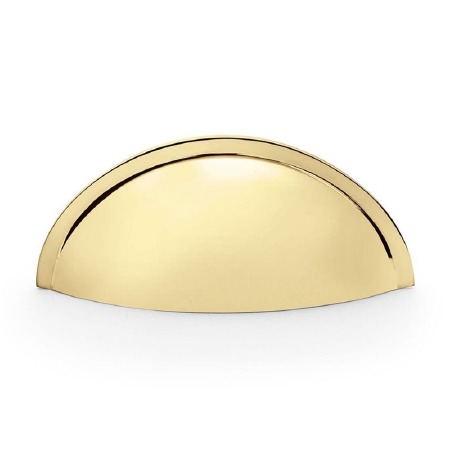 Quieslade Cup Pull Handle Polished Brass Lacquered