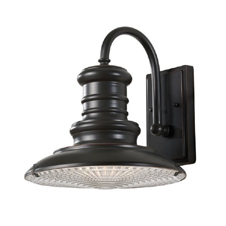 Feiss Redding Station Medium Wall Lantern Restoration Bronze