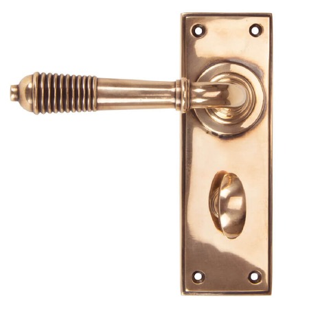 From The Anvil Reeded Lever Bathroom Set Polished Bronze