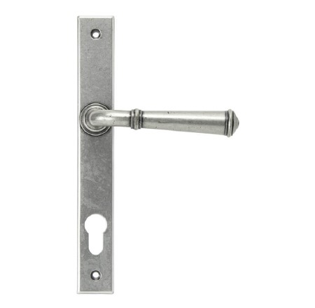 From The Anvil Regency Slimline Lever Lock Door Handle Pewter