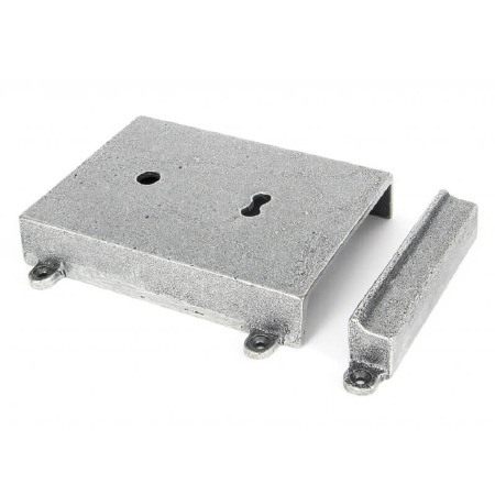 From The Anvil 6" Rim Lock & Cover Pewter