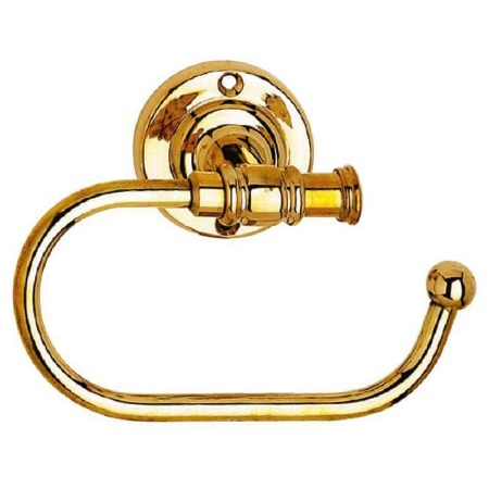Rimini Toilet Roll Holder Polished Brass