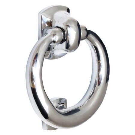 Ring Door Knocker Polished Chrome