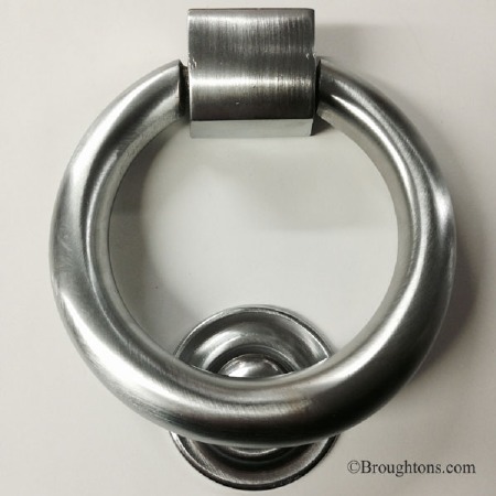 Ring Door Knocker Satin Nickel 125mm