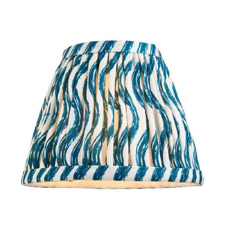 Ripple Tapered Gathered Pleated Shade 16cm Marlin Blue