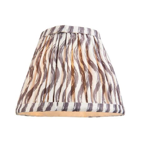 Ripple Tapered Gathered Pleated Shade 16cm Pearl Grey