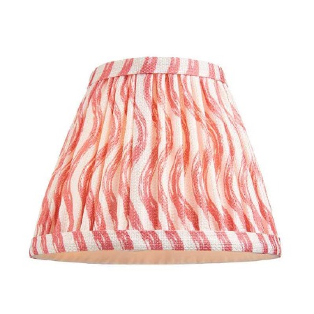Ripple Tapered Gathered Pleated Shade 16cm Coral Pink