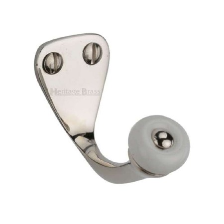 Double Robe Hook Polished Brass - Broughtons Lighting & Ironmongery