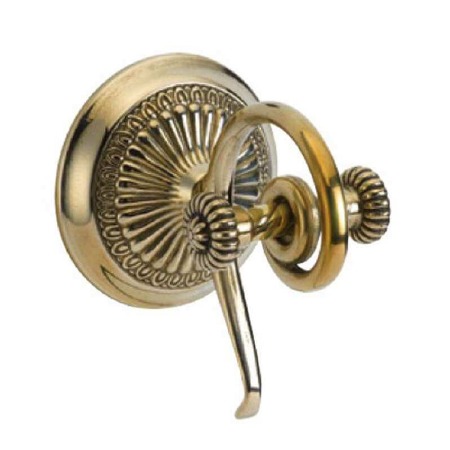 Roma Dual Robe Hook Polished Brass