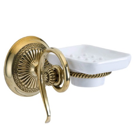 Roma Soap Dish Polished Brass