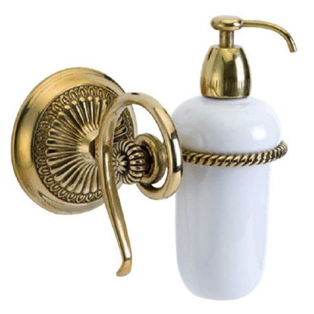 Roma Soap Dispenser Polished Brass