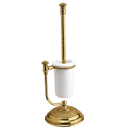 Roma Freestanding Toiler Brush Polished Brass