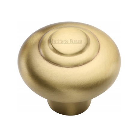 Heritage Round Knob C3985 38mm Satin Brass