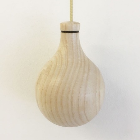 Cord Pull Rum Bottle Hand-made Solid Ash