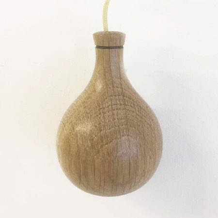 Cord Pull Rum Bottle Hand-made Solid Oak