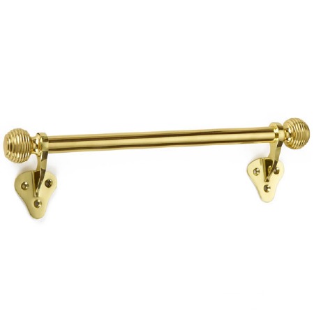 Sash Bar Handle 12" Polished Brass Unlacquered