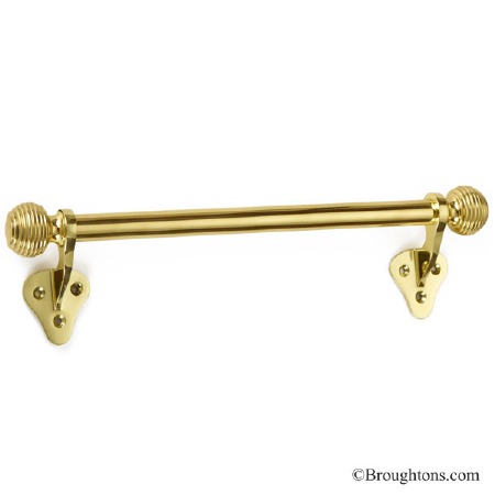 Sash Bar Handle 9" Polished Brass Unlacquered