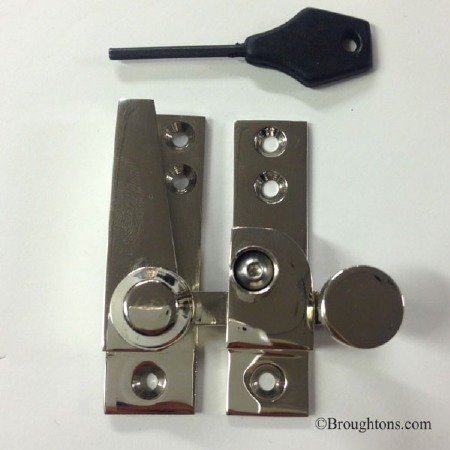 Croft 2825L Sash Lockable Fastener Polished Nickel