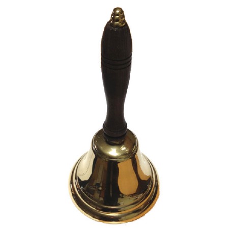 Hand Bell Large Polished Brass