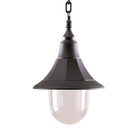 Elstead Shannon Chain Porch Lantern Black