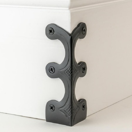 Skiffer Skirting Board Corner Protector Black 107mm