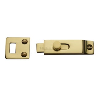 Heritage Slide Bolt C1686 Polished Brass