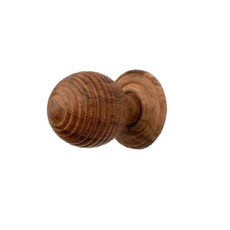 Beehive Cupboard Knob 35mm Teak Wood