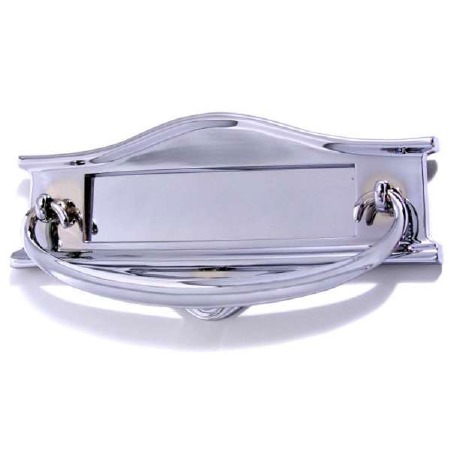 Small Postal Knocker Polished Chrome 228mm